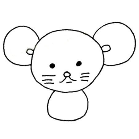简笔画老鼠的画法