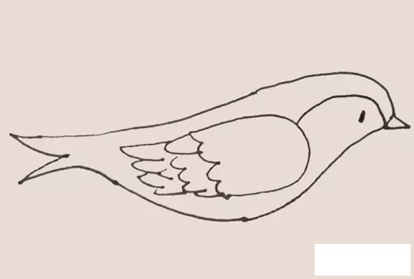 黄鹂简笔画