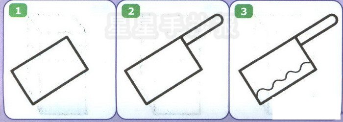 菜刀简笔画