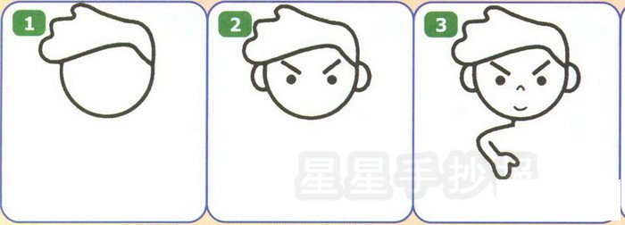 冲浪运动员简笔画