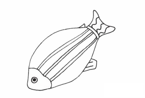 深海鱼简笔画图片