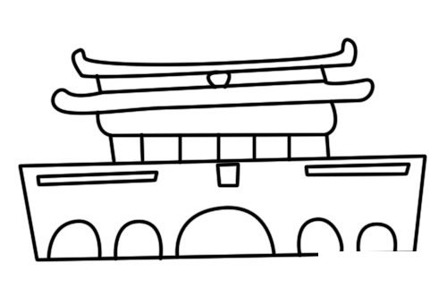 天安门简笔画图片大全