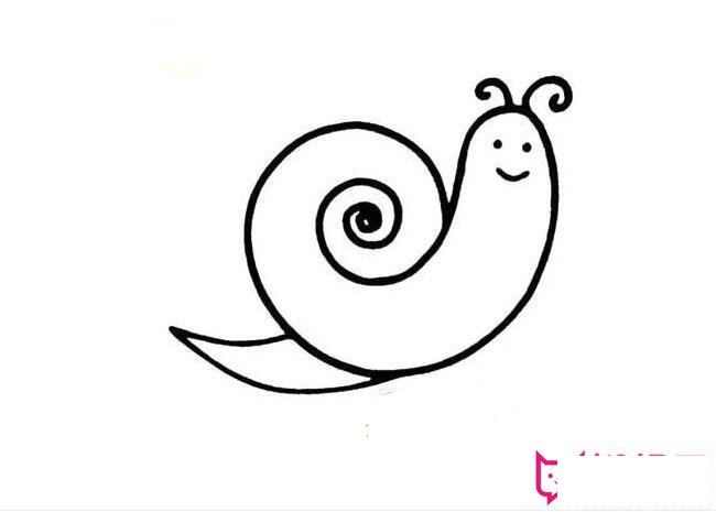 蜗牛简笔画图片大全，蜗牛怎么画