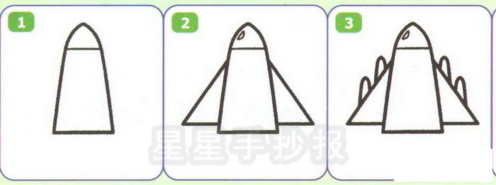 战斗机简笔画