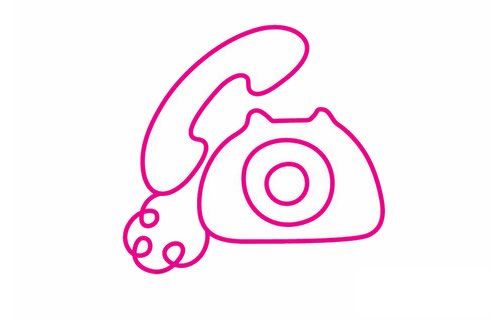 电话简笔画完成图