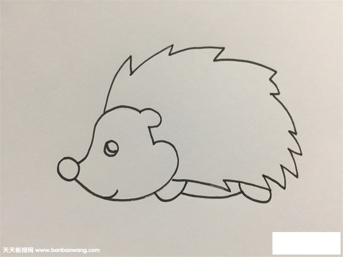 刺猬简单画法