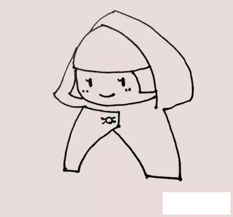 小红帽简笔画