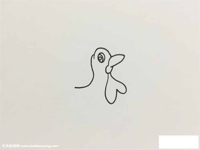 艳丽的大公鸡画