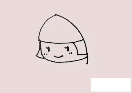 小红帽简笔画