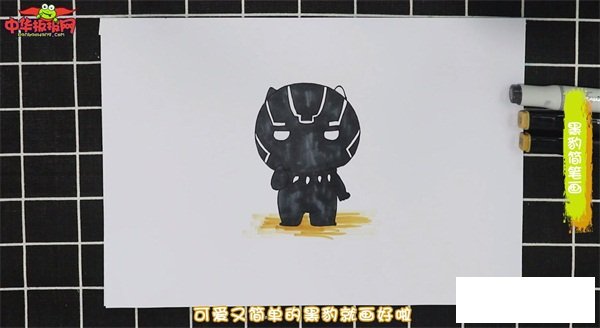 黑豹简笔画