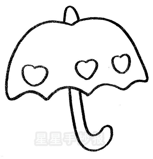 雨伞简笔画