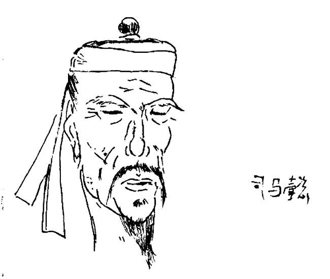 三国英雄司马懿人物简笔画步骤图片大全