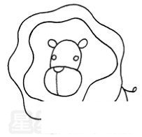 狮子简笔画图片步骤教程