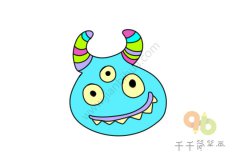 三眼兽简笔画