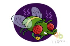 儿童简单画   苍蝇简笔画步骤图