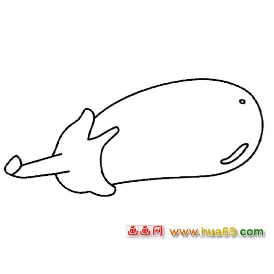 被虫吃了的茄子简笔画4