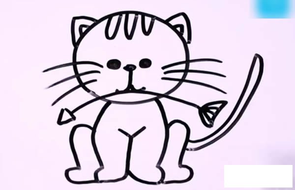 可爱的小猫简笔画