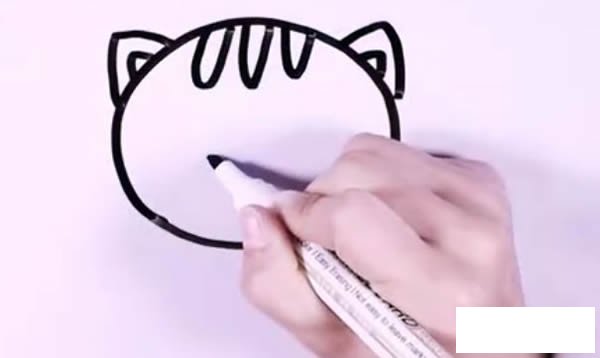 可爱的小猫简笔画