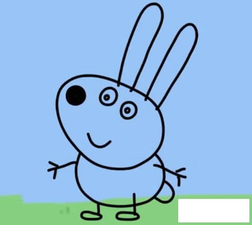 小兔瑞贝卡简笔画