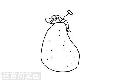 雪梨简笔画图片