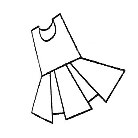 服简笔画图片大全
