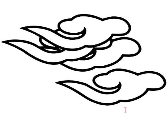 怎么画一片云朵简笔画图片简单好看