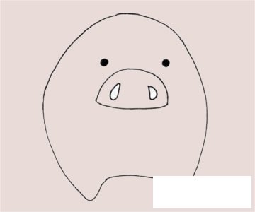 野猪简笔画图片
