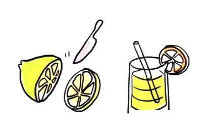 四步画出鸡尾酒简笔画图片