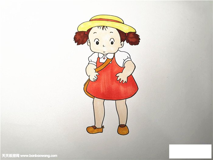 小梅简笔画步骤