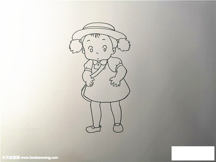 小梅简笔画步骤