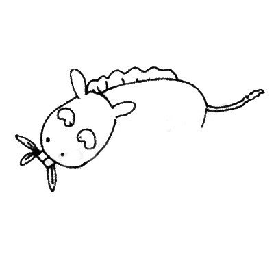 斑马简笔画图片