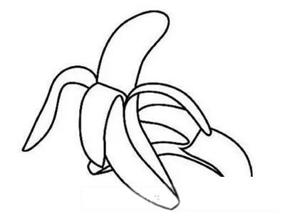 彩色香蕉简笔画的画法