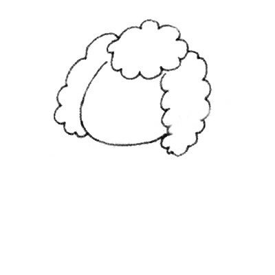 贵宾犬简笔画图片