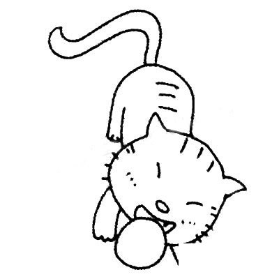 小猫咪简笔画图片