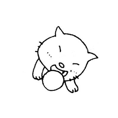 小猫咪简笔画图片