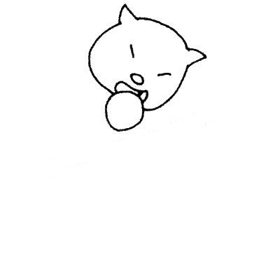 小猫咪简笔画图片
