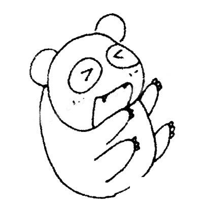 熊猫简笔画图片