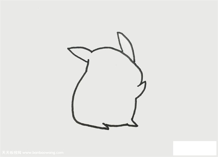 皮卡丘简笔一步一步画