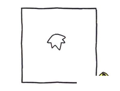 四步画出爬山虎简笔画图片 儿童画爬山虎简笔画彩色图片大全