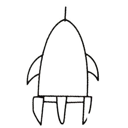 火箭简笔画大全及画法步骤
