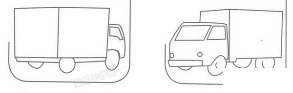 邮车简笔画