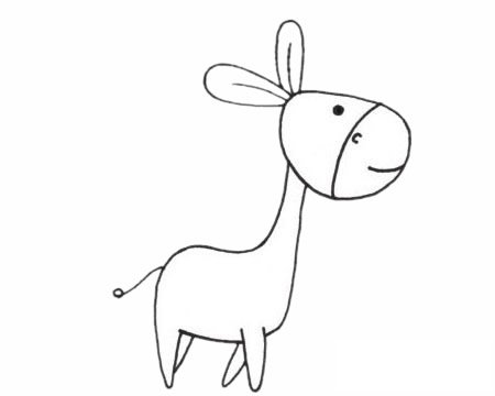 驴简笔画图片大全作品三