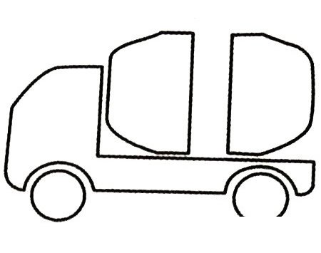 搅拌车简笔画步骤及画法大全