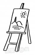画架简笔画