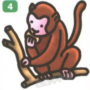 猴子简笔画图片教程