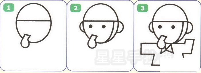 交通警察简笔画
