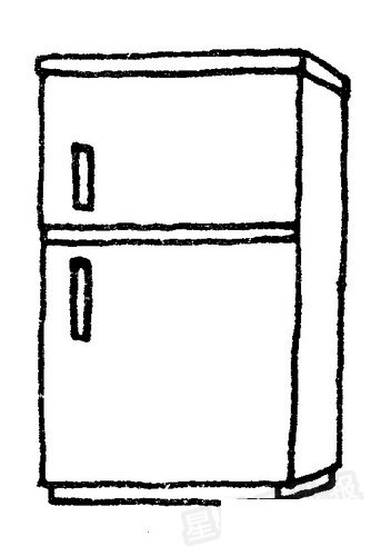 电冰箱简笔画