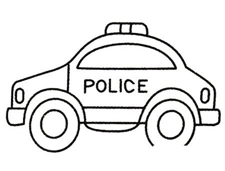警车简笔画大全及画法步骤