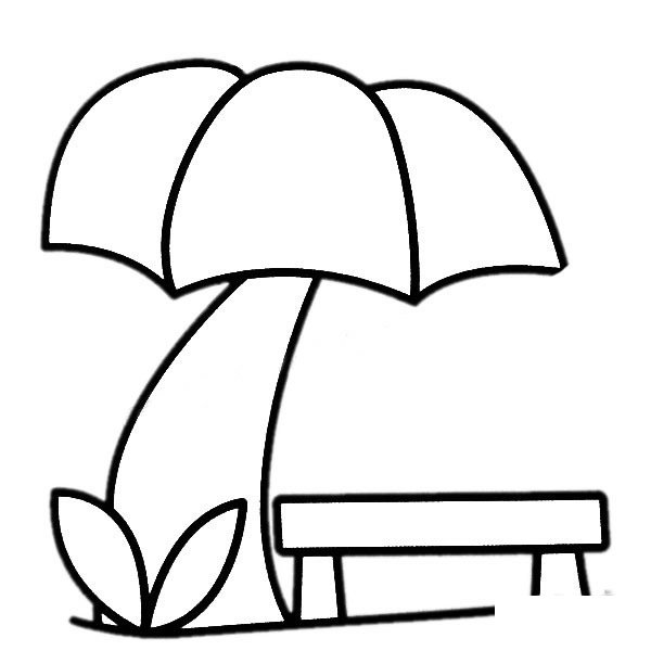 亭子简笔画图片