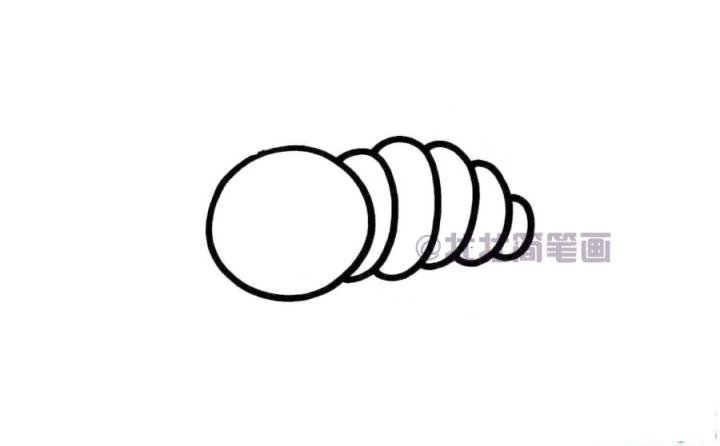 大青虫简笔画画法_怎么画大青虫的简笔画